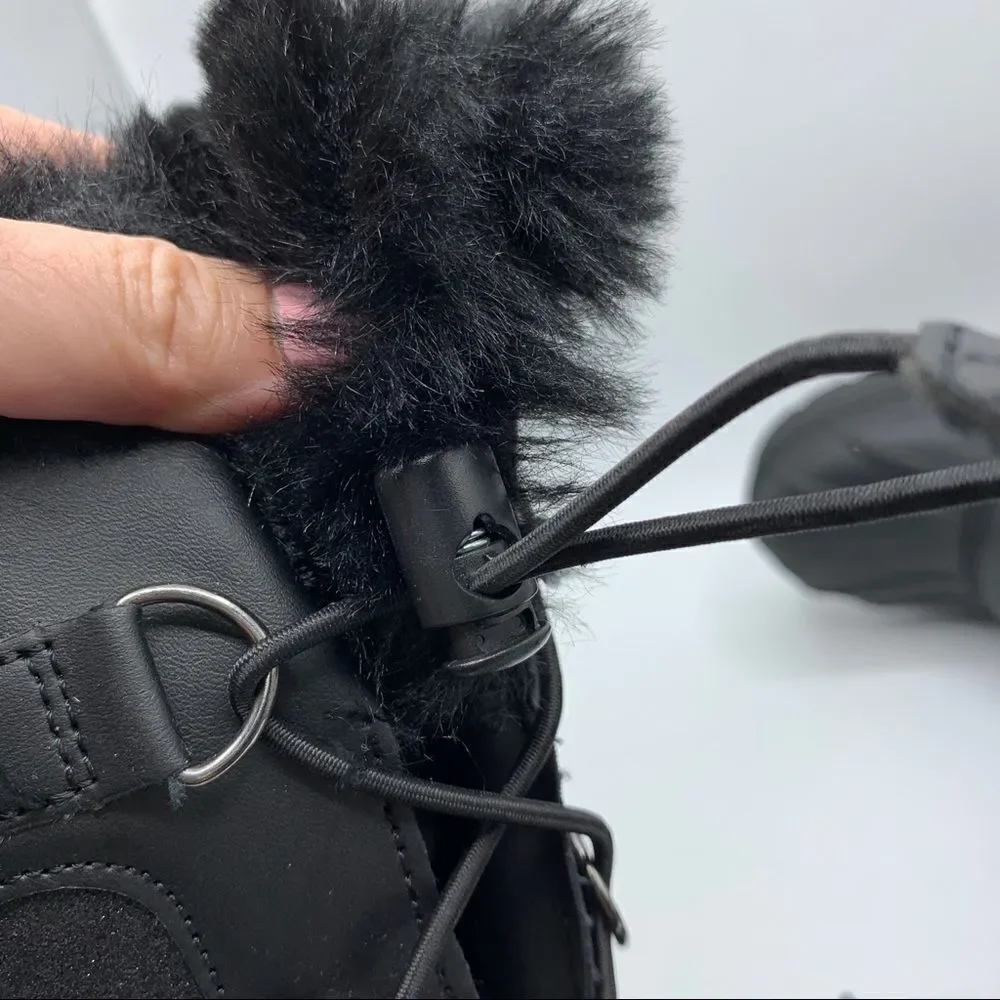 Cat &‎ Jack Thermolite Black Sparkle Winter Boots